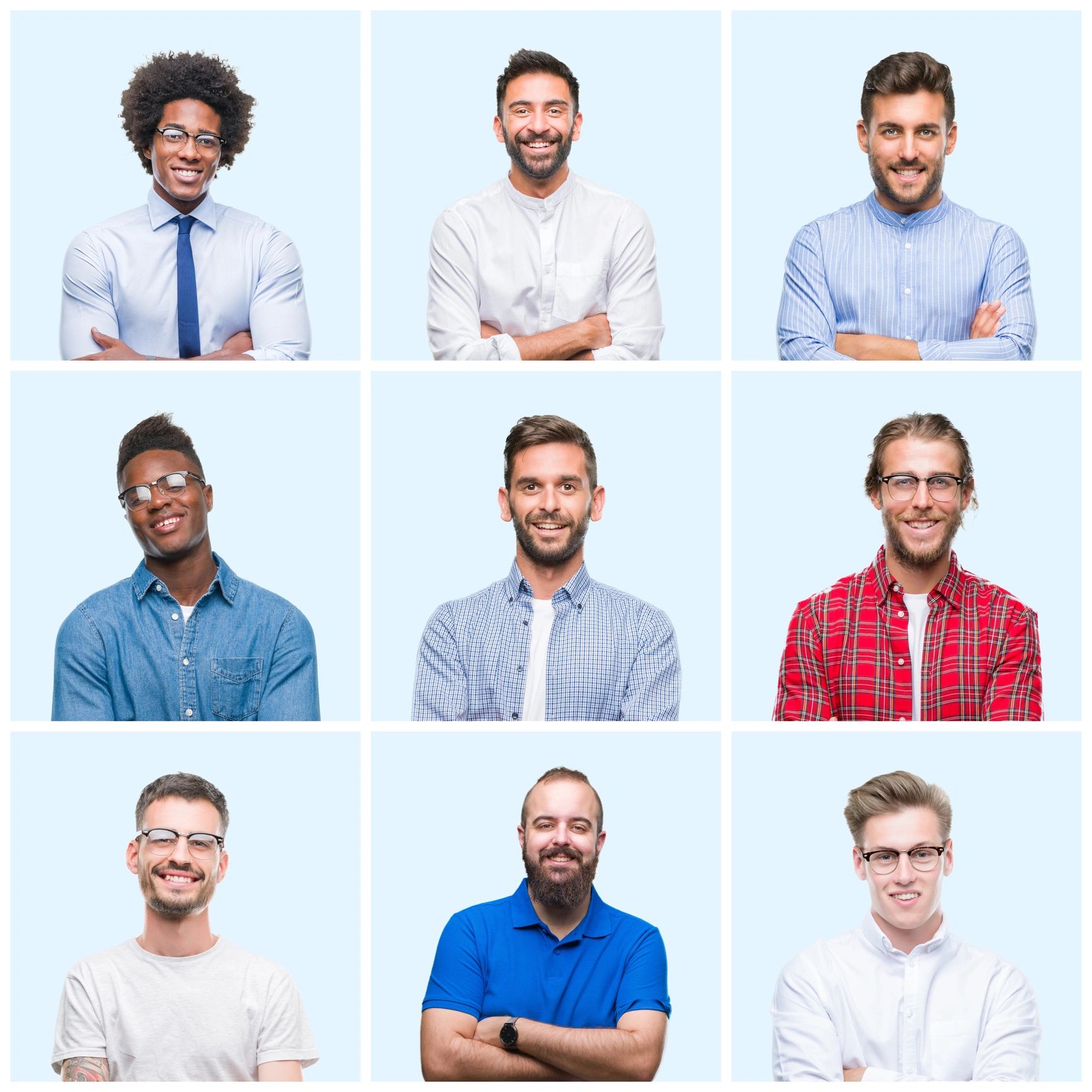 Portrait collage representing community builders